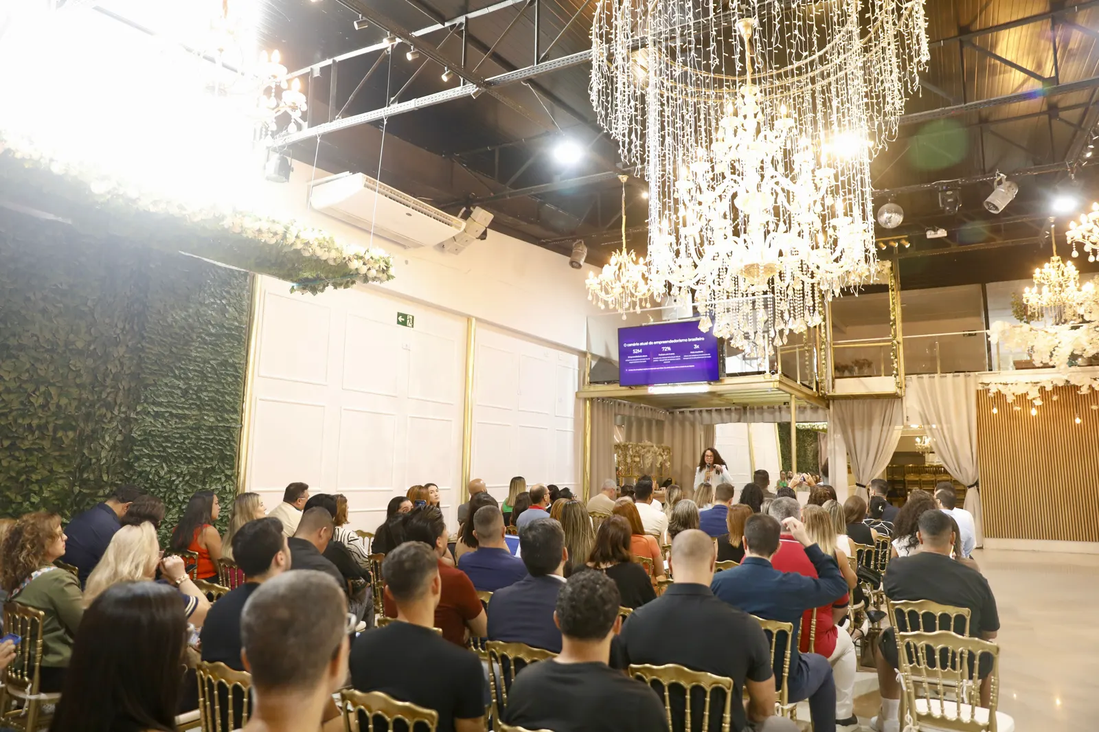 Palestra num Encontro de Empreendedores do Talk Lucro